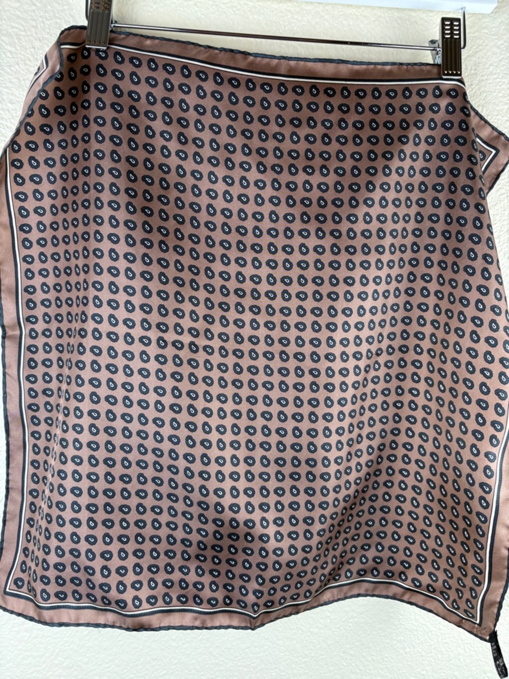 Vintage Christian Dior Monsieur 100% Pure Silk Pocket Square Made in Italy